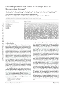 Efficient Segmentation with Texture in Ore Images Based on
  Box-supervised Approach