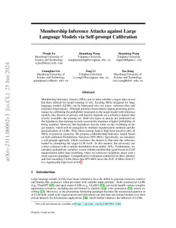 Practical Membership Inference Attacks against Fine-tuned Large Language
  Models via Self-prompt Calibration