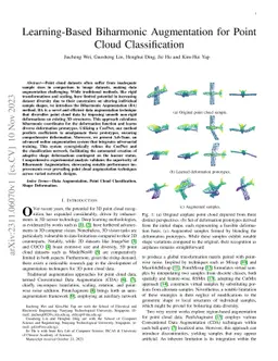 Learning-Based Biharmonic Augmentation for Point Cloud Classification