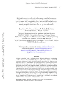 High-dimensional mixed-categorical Gaussian processes with application
  to multidisciplinary design optimization for a green aircraft