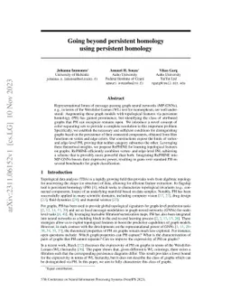 Going beyond persistent homology using persistent homology
