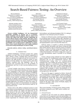 Search-Based Fairness Testing: An Overview