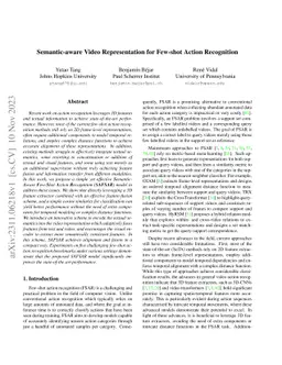 Semantic-aware Video Representation for Few-shot Action Recognition
