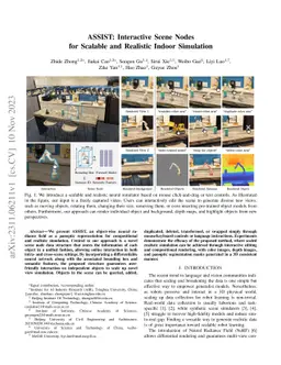 ASSIST: Interactive Scene Nodes for Scalable and Realistic Indoor
  Simulation