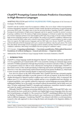 ChatGPT Prompting Cannot Estimate Predictive Uncertainty in
  High-Resource Languages