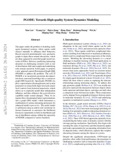 PGODE: Towards High-quality System Dynamics Modeling