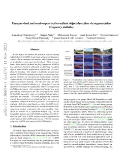 Unsupervised and semi-supervised co-salient object detection via
  segmentation frequency statistics