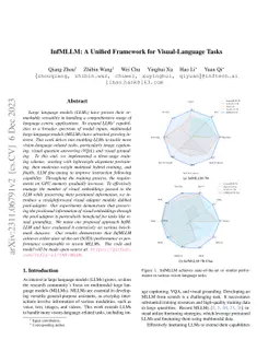 InfMLLM: A Unified Framework for Visual-Language Tasks