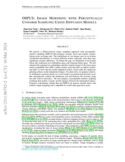 IMPUS: Image Morphing with Perceptually-Uniform Sampling Using Diffusion
  Models