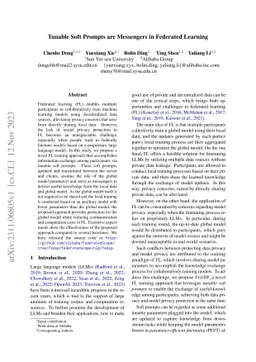 Tunable Soft Prompts are Messengers in Federated Learning