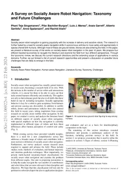 A Survey on Socially Aware Robot Navigation: Taxonomy and Future
  Challenges