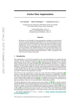 Anchor Data Augmentation