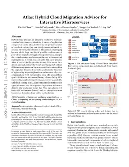 Atlas: Hybrid Cloud Migration Advisor for Interactive Microservices
