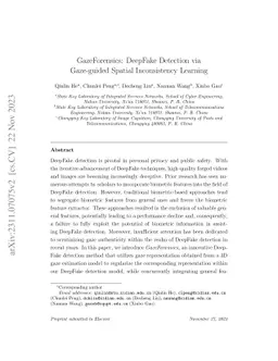 GazeForensics: DeepFake Detection via Gaze-guided Spatial Inconsistency
  Learning