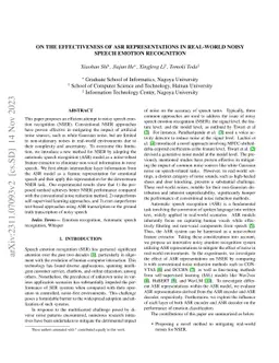 A Comprehensive Study on the Effectiveness of ASR Representations for Noise-Robust Speech Emotion Recognition