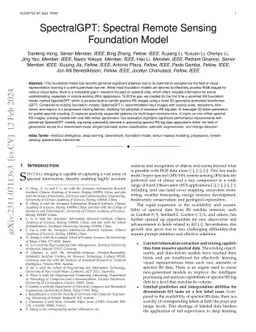 SpectralGPT: Spectral Remote Sensing Foundation Model