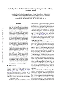 Exploring the Factual Consistency in Dialogue Comprehension of Large
  Language Models