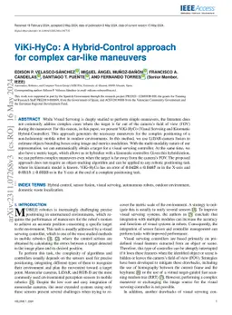 ViKi-HyCo: A Hybrid-Control approach for complex car-like maneuvers