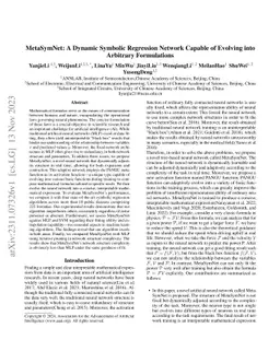 MetaSymNet: A Dynamic Symbolic Regression Network Capable of Evolving
  into Arbitrary Formulations
