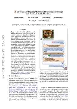 Volcano: Mitigating Multimodal Hallucination through Self-Feedback
  Guided Revision