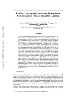 EvoFed: Leveraging Evolutionary Strategies for Communication-Efficient
  Federated Learning