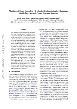 Multilingual Nonce Dependency Treebanks: Understanding how Language
  Models represent and process syntactic structure