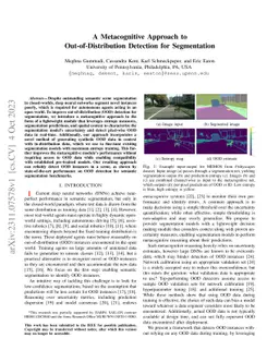 A Metacognitive Approach to Out-of-Distribution Detection for
  Segmentation