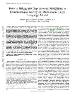 How to Bridge the Gap between Modalities: Survey on Multimodal Large Language Model