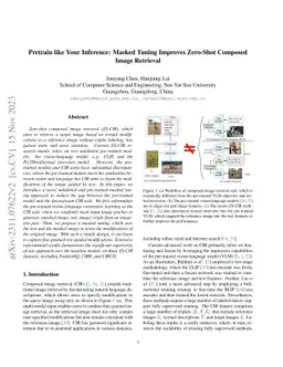 Pretrain like Your Inference: Masked Tuning Improves Zero-Shot Composed Image Retrieval