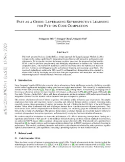 Past as a Guide: Leveraging Retrospective Learning for Python Code
  Completion