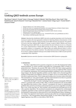 Linking QKD testbeds across Europe