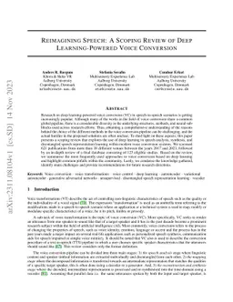 Reimagining Speech: A Scoping Review of Deep Learning-Powered Voice
  Conversion