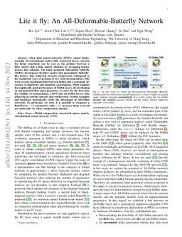 Lite it fly: An All-Deformable-Butterfly Network