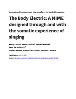 The Body Electric: A NIME designed through and with the somatic
  experience of singing