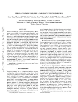 Federated Skewed Label Learning with Logits Fusion