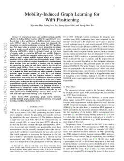 Mobility-Induced Graph Learning for WiFi Positioning