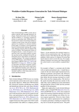 Workflow-Guided Response Generation for Task-Oriented Dialogue