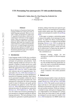 UT5: Pretraining Non autoregressive T5 with unrolled denoising