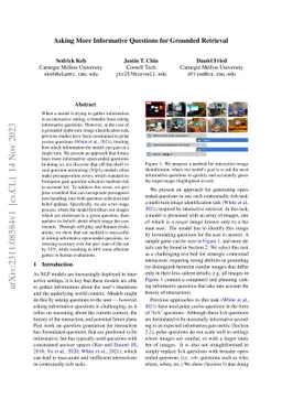 Asking More Informative Questions for Grounded Retrieval