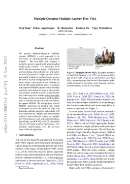 Multiple-Question Multiple-Answer Text-VQA