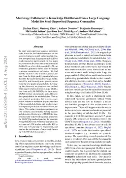 Multistage Collaborative Knowledge Distillation from a Large Language
  Model for Semi-Supervised Sequence Generation