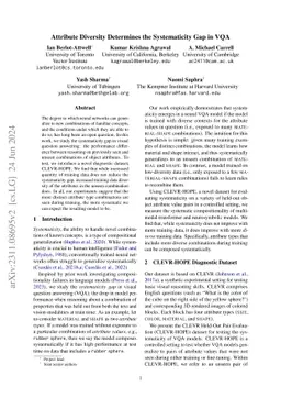 Attribute Diversity Determines the Systematicity Gap in VQA