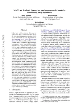 MAP's not dead yet: Uncovering true language model modes by conditioning
  away degeneracy