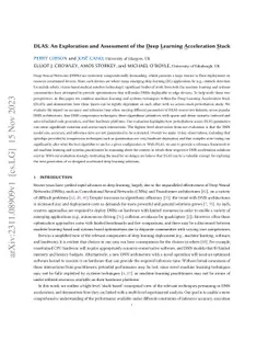 DLAS: An Exploration and Assessment of the Deep Learning Acceleration
  Stack
