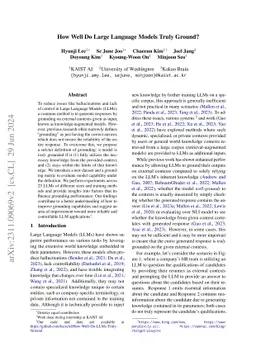 How Well Do Large Language Models Truly Ground?