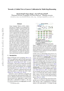 Towards A Unified View of Answer Calibration for Multi-Step Reasoning