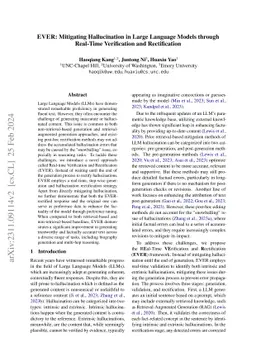 Ever: Mitigating Hallucination in Large Language Models through
  Real-Time Verification and Rectification