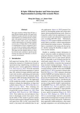 R-Spin: Efficient Speaker and Noise-invariant Representation Learning
  with Acoustic Pieces