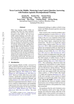 Never Lost in the Middle: Improving Large Language Models via Attention
  Strengthening Question Answering