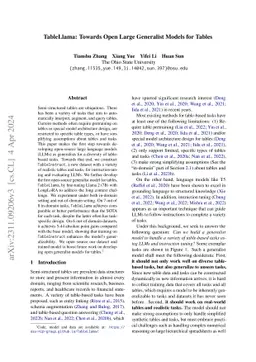 TableLlama: Towards Open Large Generalist Models for Tables